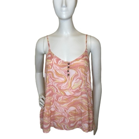 HIPPIE ROSE Juniors' Ruffled-Hem Tank Top Small - Picture 1 of 7